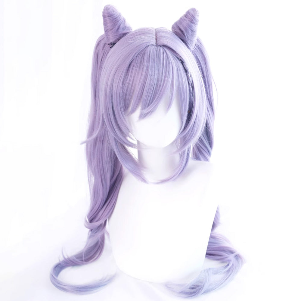 Genshin Impact Keqing Purple Cosplay Wig