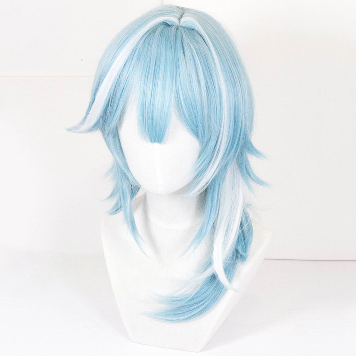 Genshin Impact Eula Blue Cosplay Wig