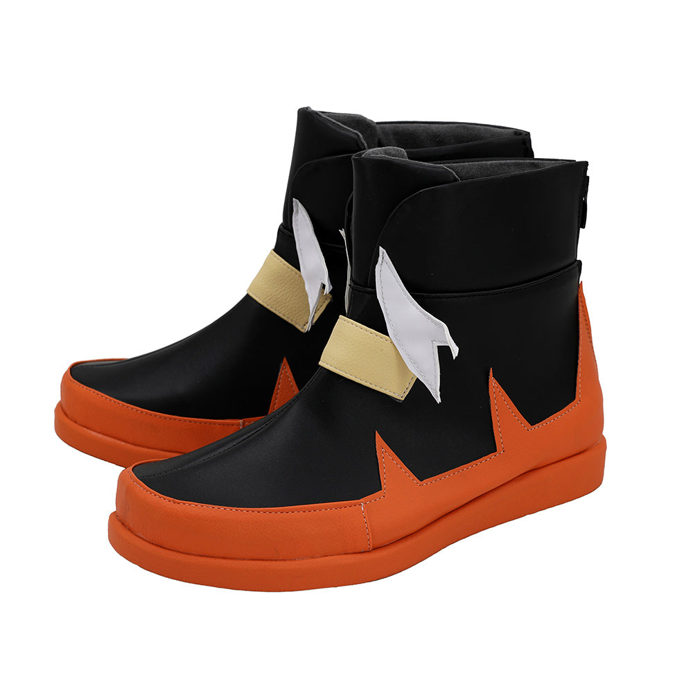 Pokemon Sword And Shield Raihan Red Black White Cosplay Shoes