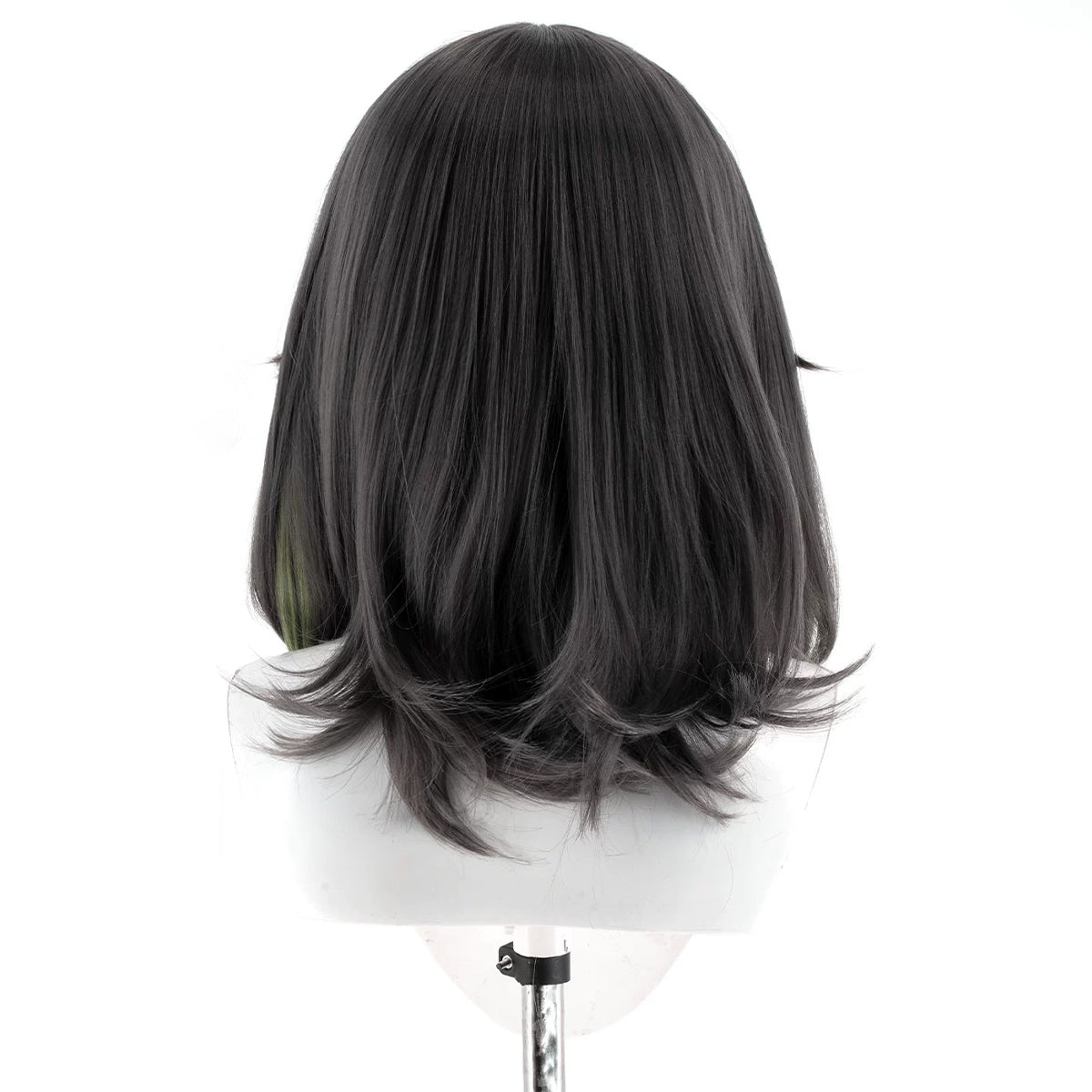 Genshin Impact Yelan Noir Violet Cosplay Perruque