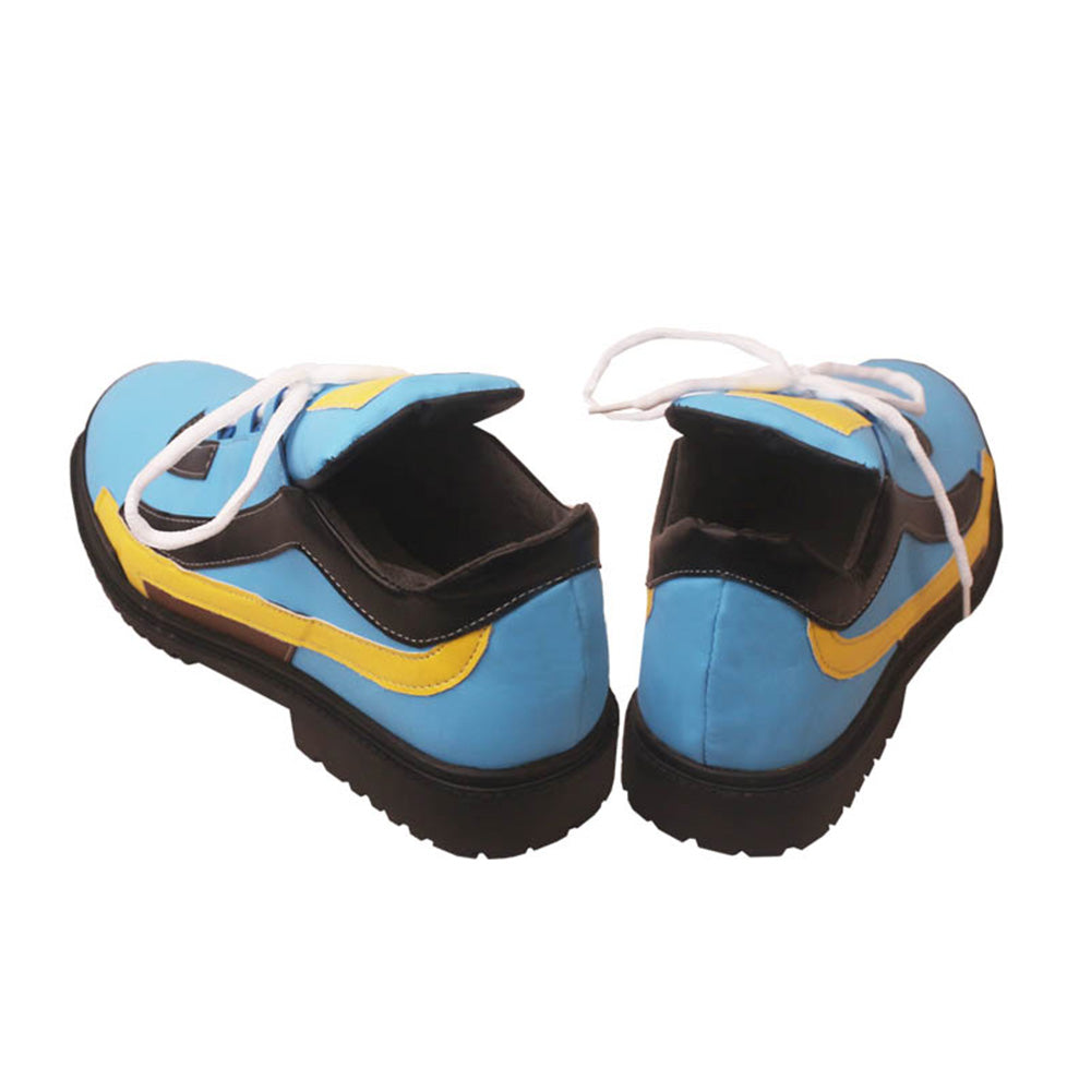 Guilty Gear -Strive-Bridget blaue Cosplay-Schuhe