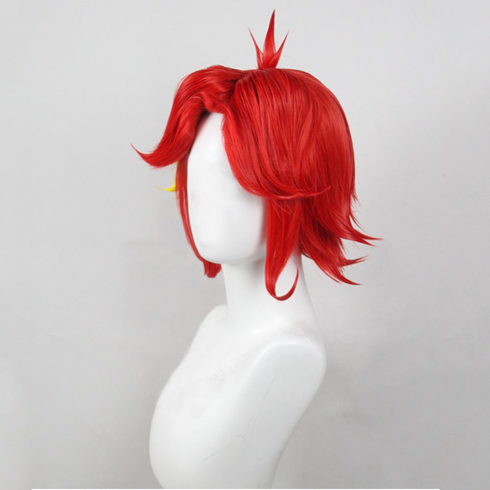 Hazbin Hotel Niffty Red Yellow Cosplay Wig
