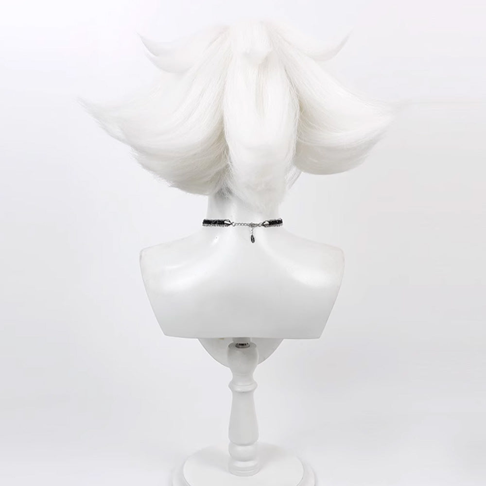 Hazbin Hotel Angel Dust White Cosplay Wig