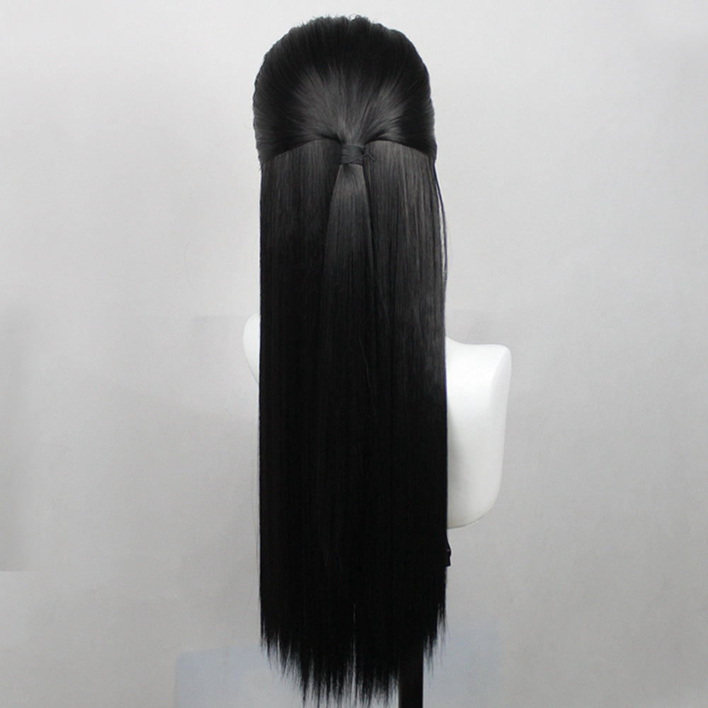 Final Fantasy VII Remake FF7 Tseng Black Cosplay Wig