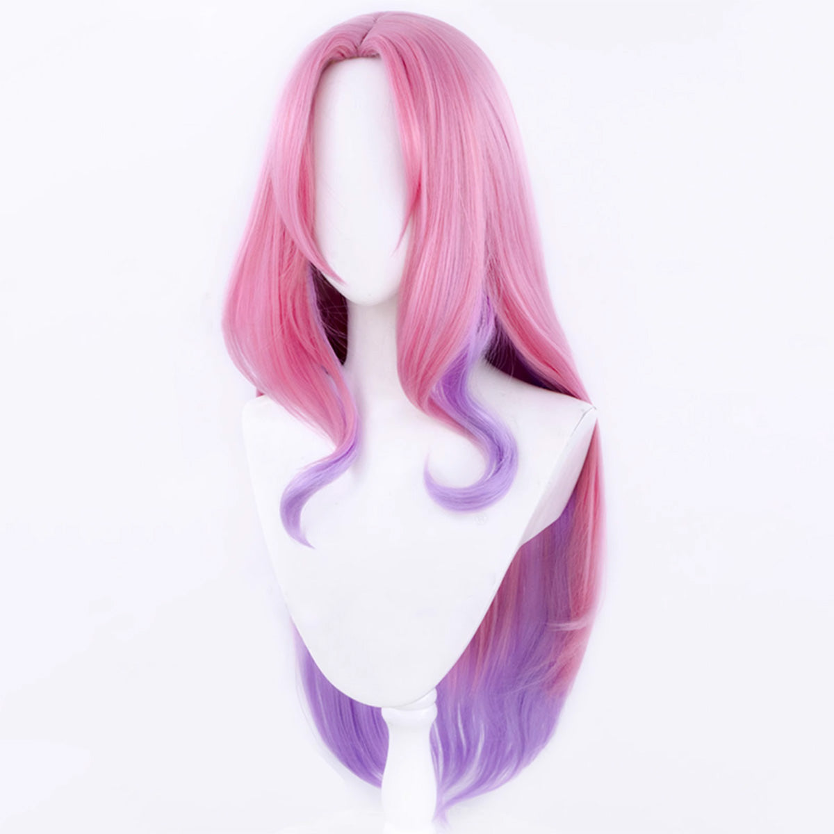 League of Legends LOL Prestige Crystal Seraphine Pink Purple Cosplay Wig