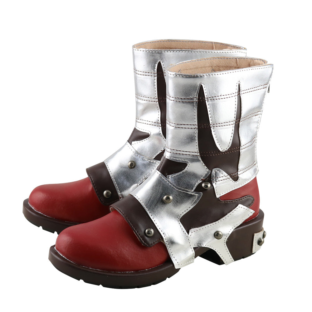Final Fantasy VII Remake FF7 Tifa Lockhart rote Cosplay-Stiefel