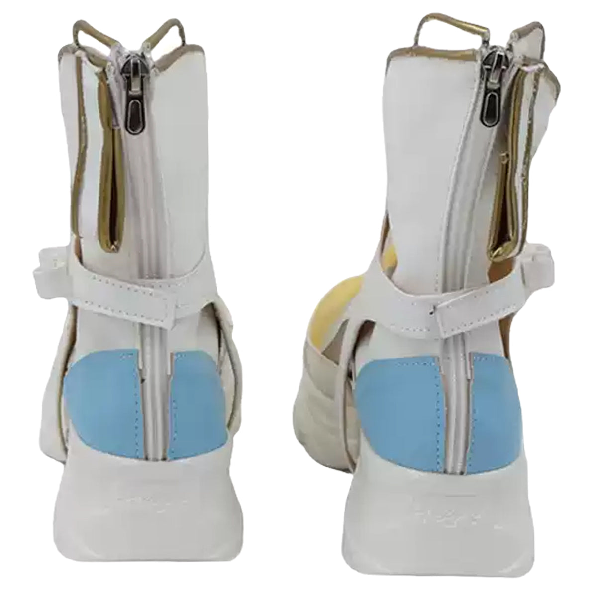 Akatsuki Deidara de Naruto Halloween zapatos blancos botas de Cosplay