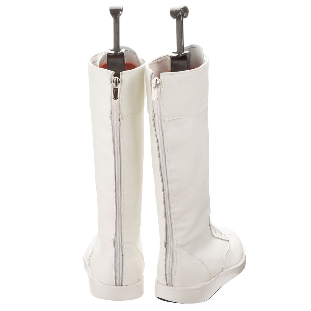 Akatsuki Deidara de Naruto Halloween zapatos blancos botas de Cosplay
