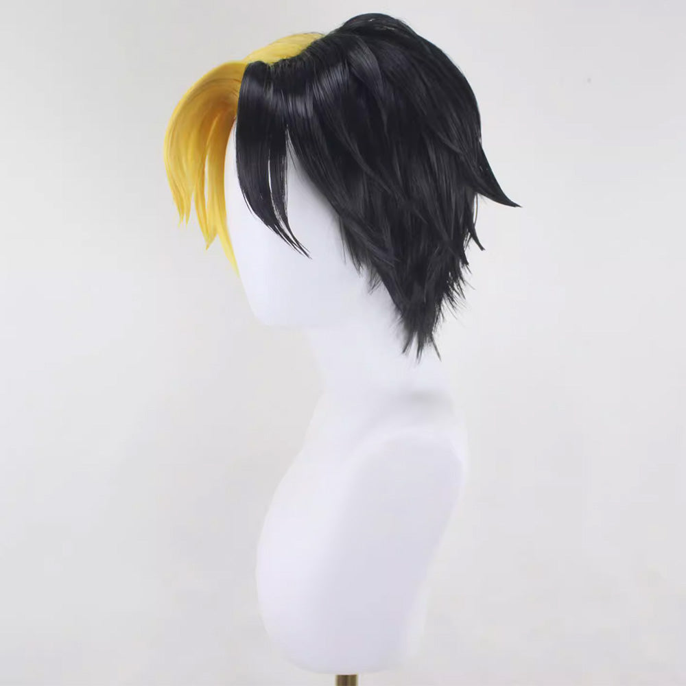 Mashle: Magic and Muscles Rayne Ames Black Yellow Cosplay Wig