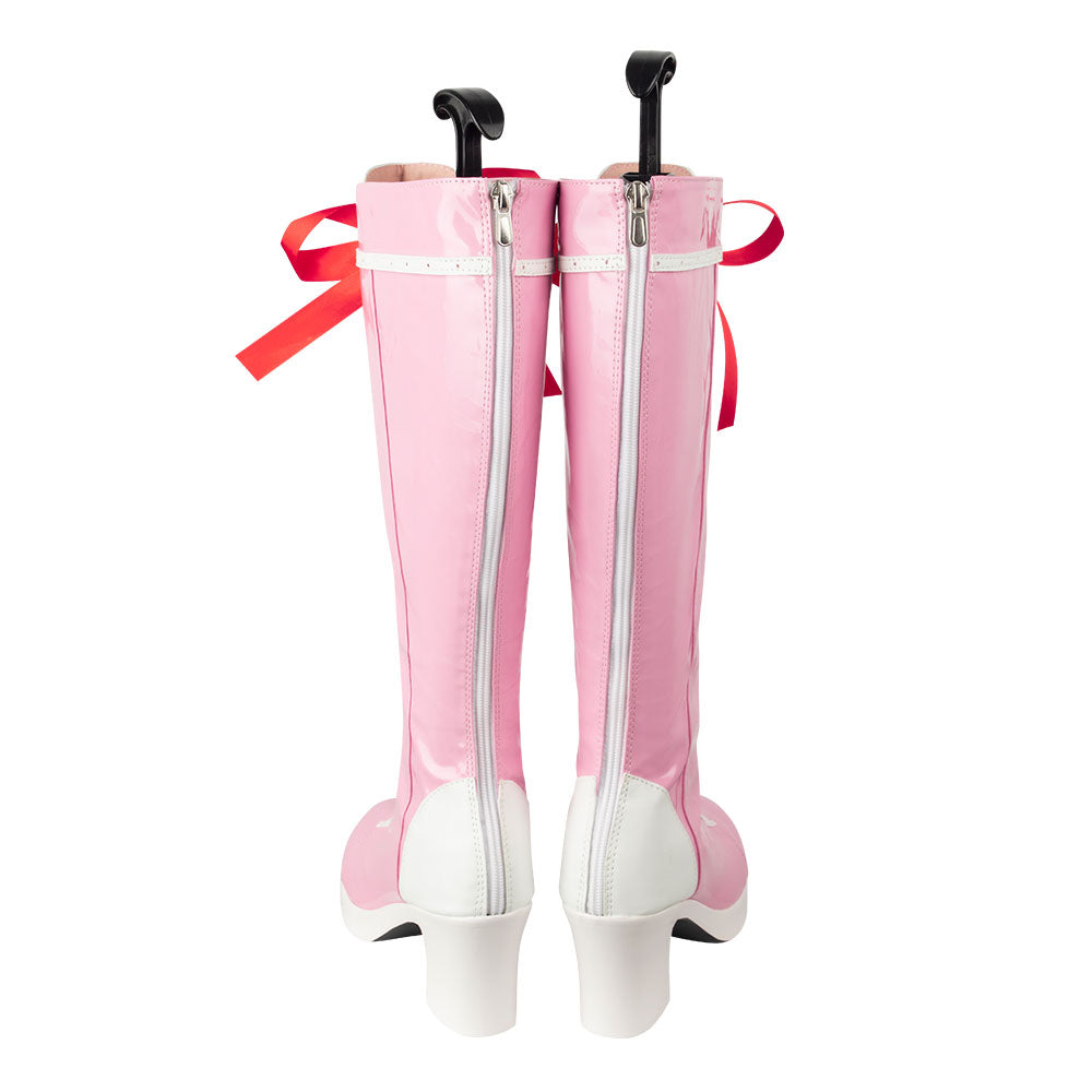 TEKKEN 8 Lili Emilie De Rochefort Pink Cosplay Shoes