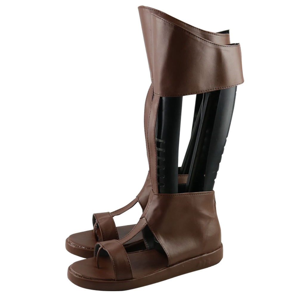 Disney Hercules Hades Dark brown Shoes Cosplay Boots