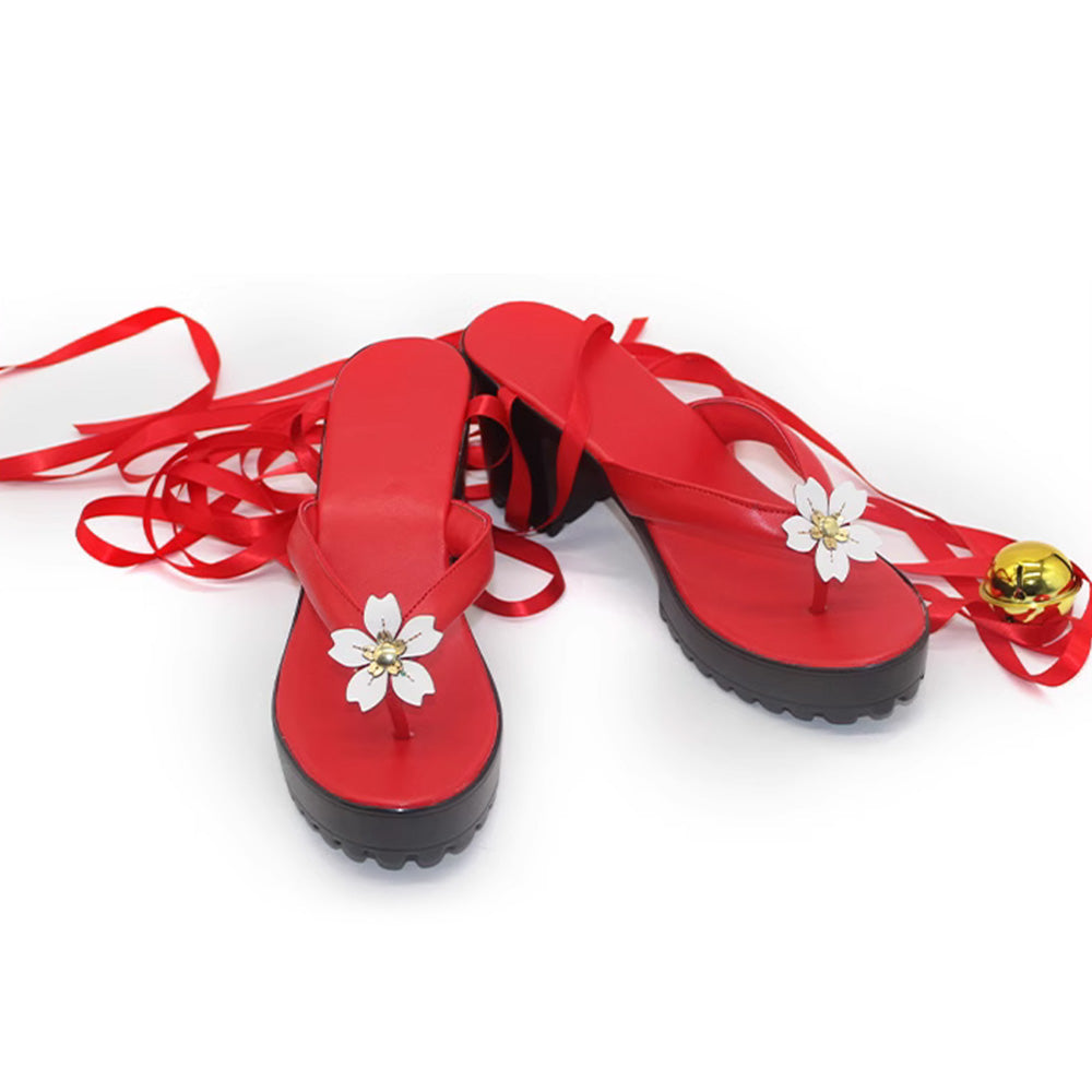 Arknights Texas Inverno Nero Cosplay Scarpe