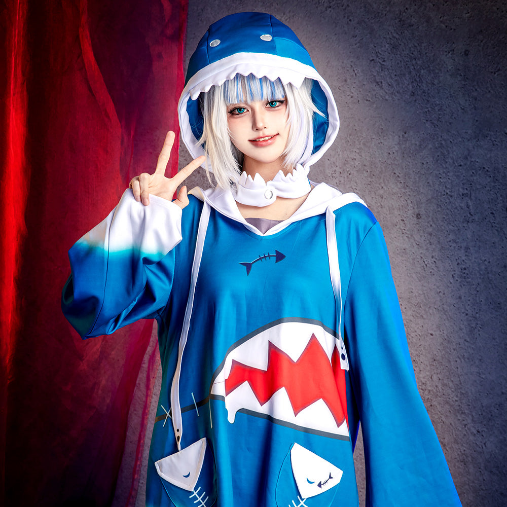 Hololive Virtual YouTuber English Gawr Gura Cosplay Costume