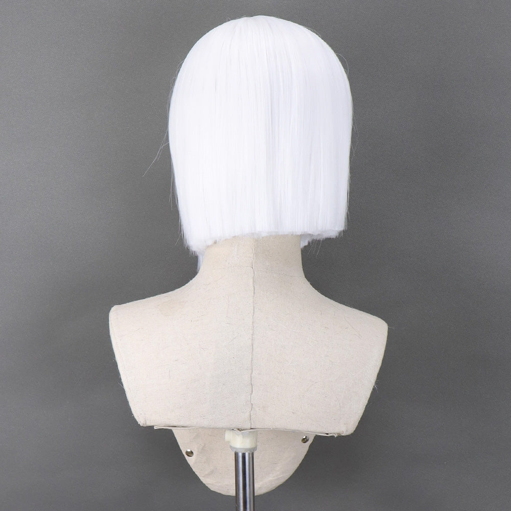 Arataki Itto von Genshin Impact Silber Weiß Rot Cosplay Perücke