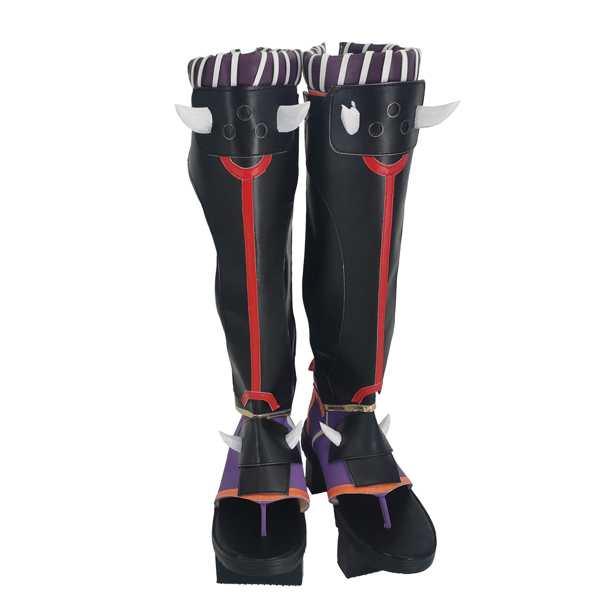 Genshin Impact Arataki Itto Black Shoes Cosplay Boots