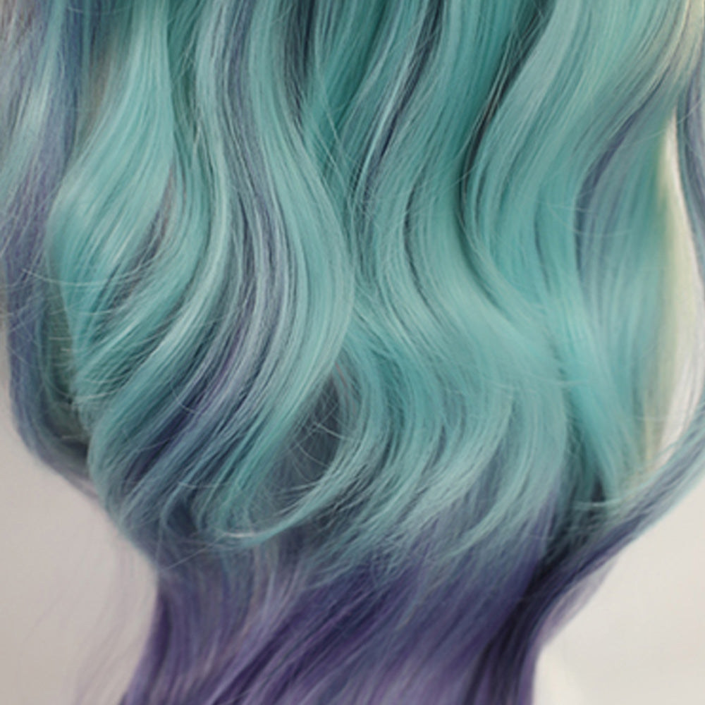 League Of Legends LOL Seraphine Blue Purple Cosplay Wig