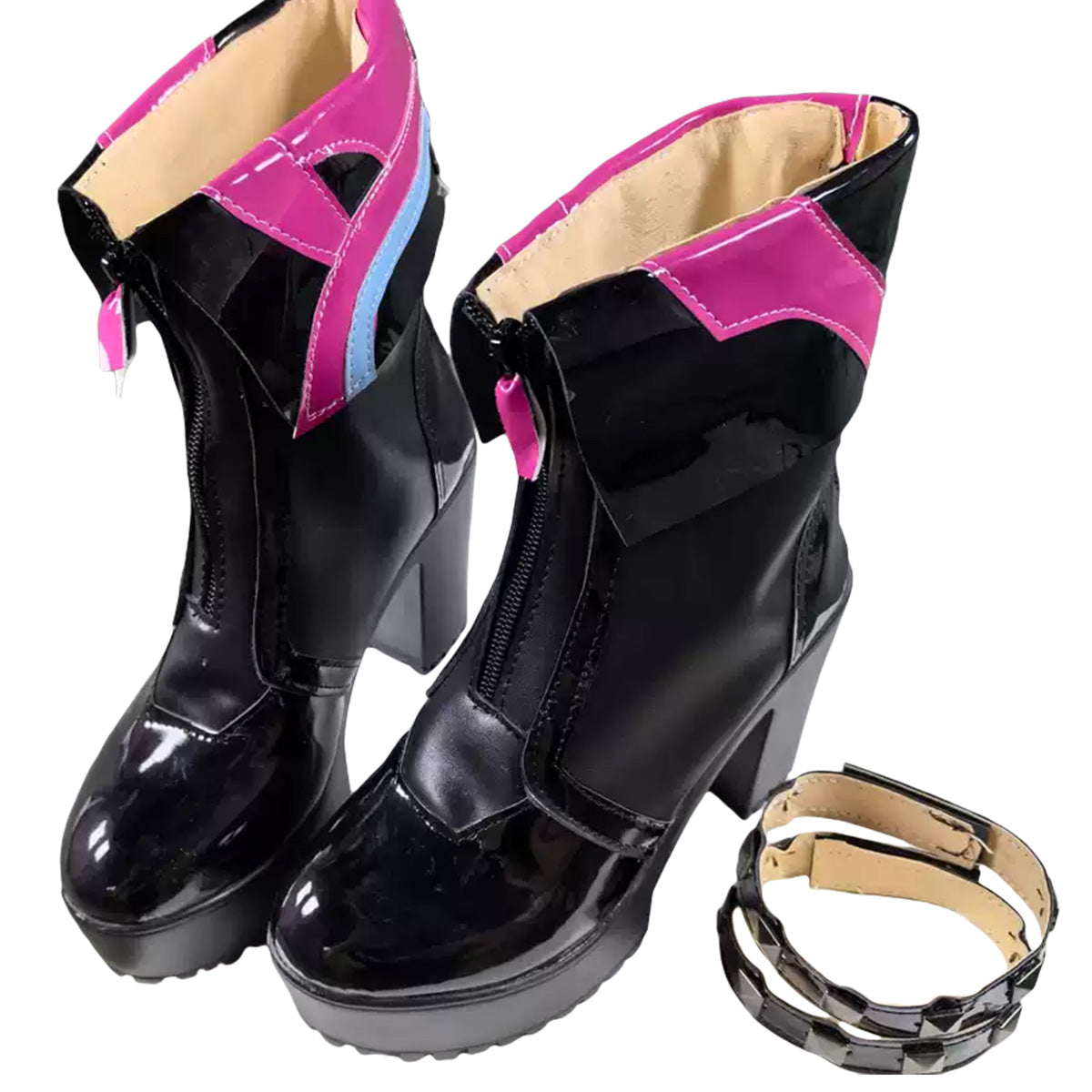Akatsuki Deidara de Naruto Halloween zapatos blancos botas de Cosplay