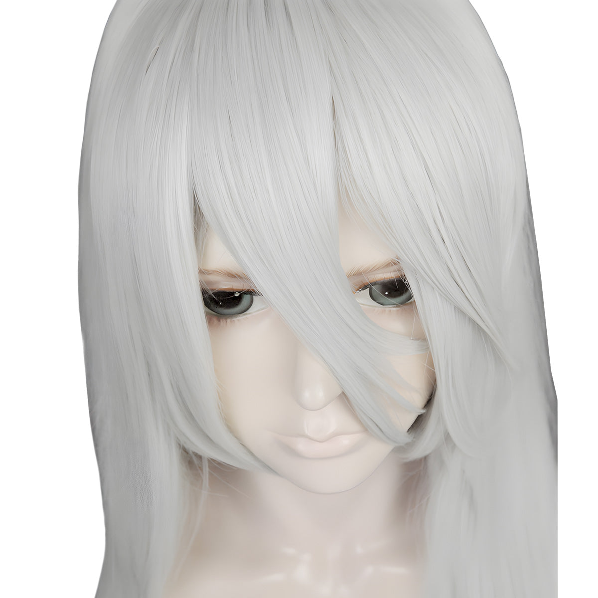NieR: Automata YoRHa Type A No.2 A2 Silver gray Long Cosplay Wig