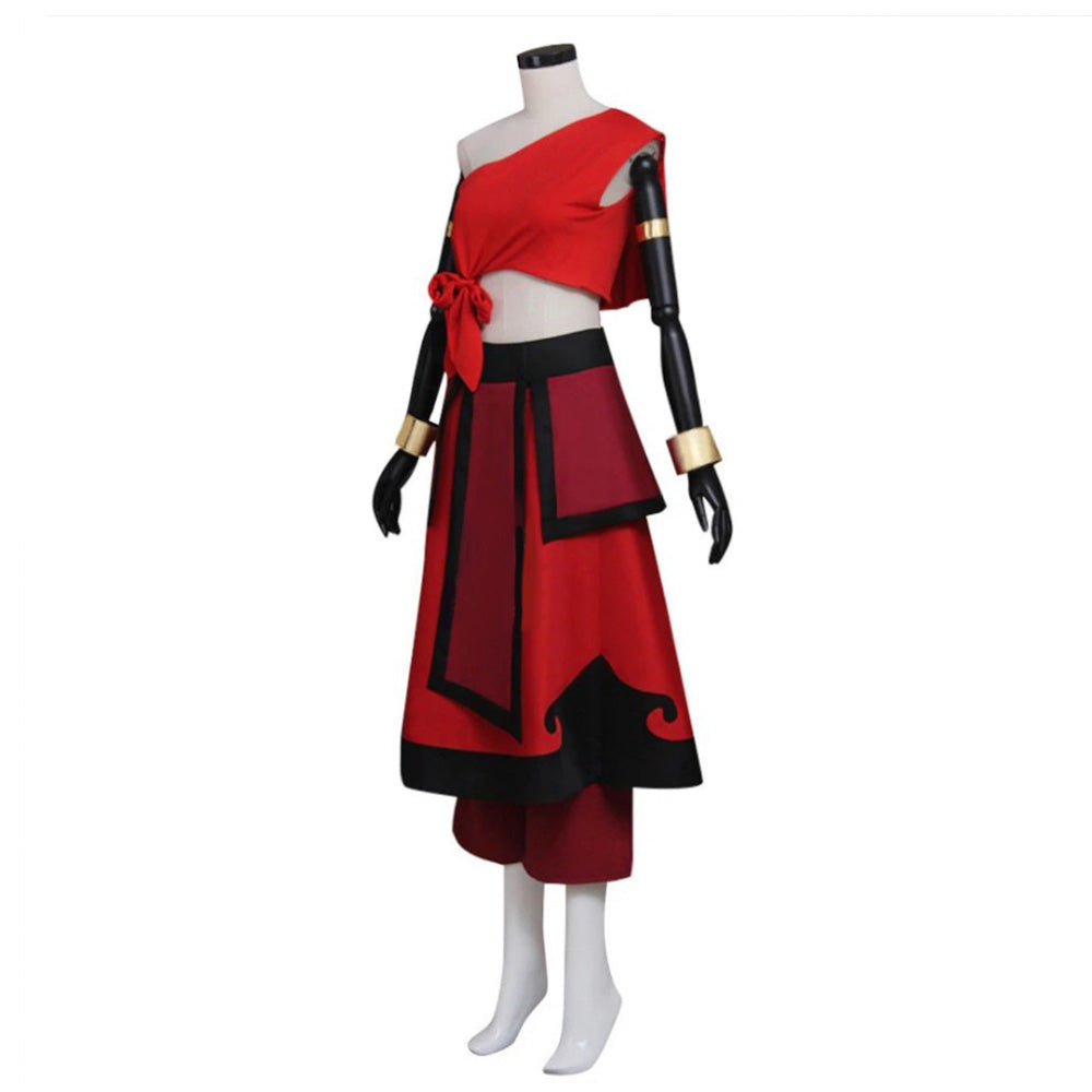 Avatar: The Last Airbender Katara Red Cosplay Costume