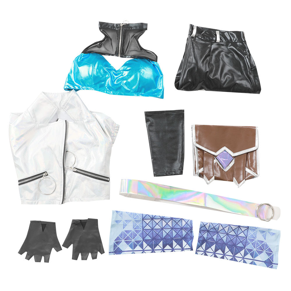 League Of Legends LOL 2020 K/DA KDA All Out Akali Halloween Cosplay Costume