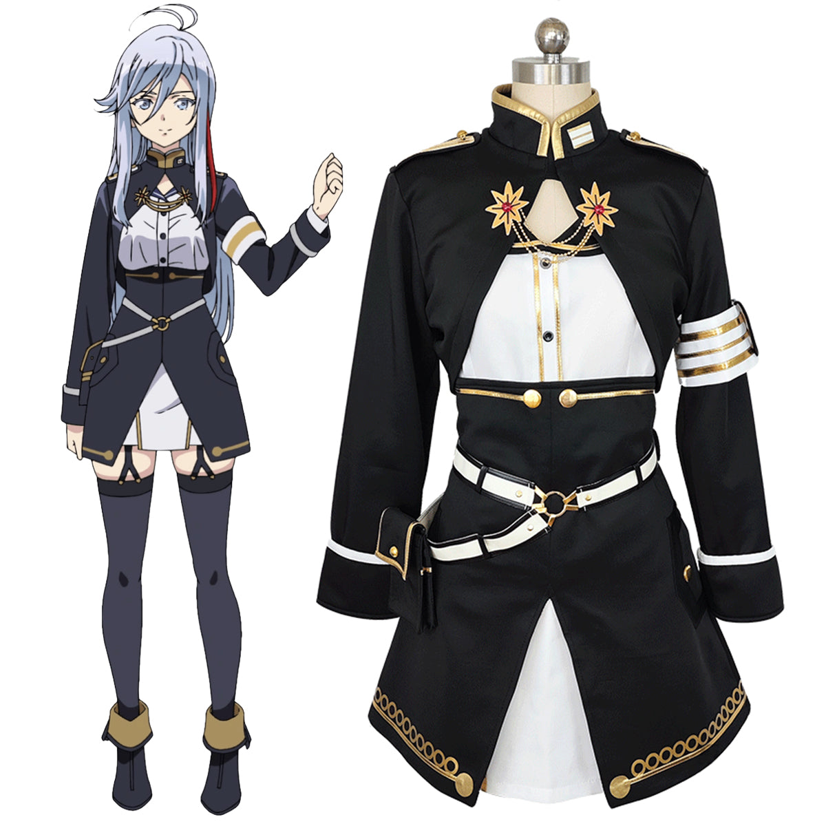 86--EIGHTY-SIX Vladilena Milizé Lena Black Suit(Include Hat