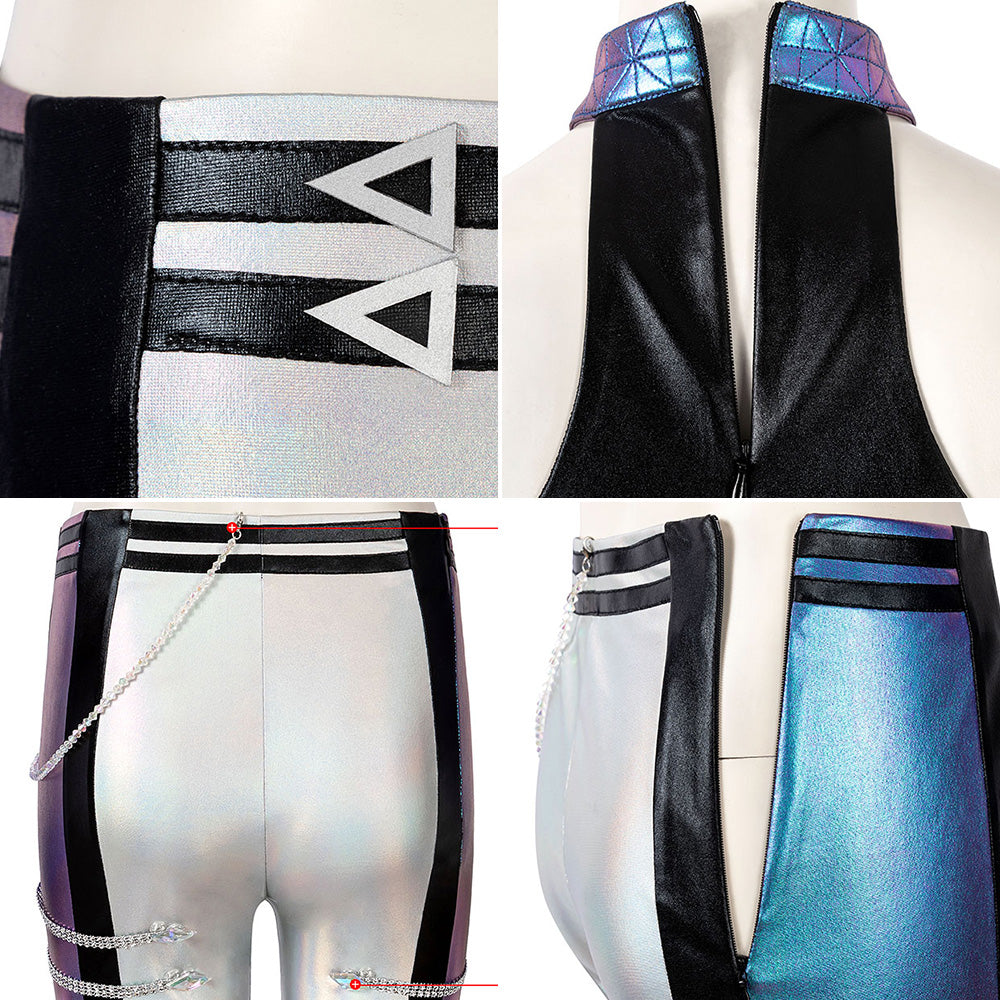 Costume cosplay blu di Street Fighter VI Cammy Game