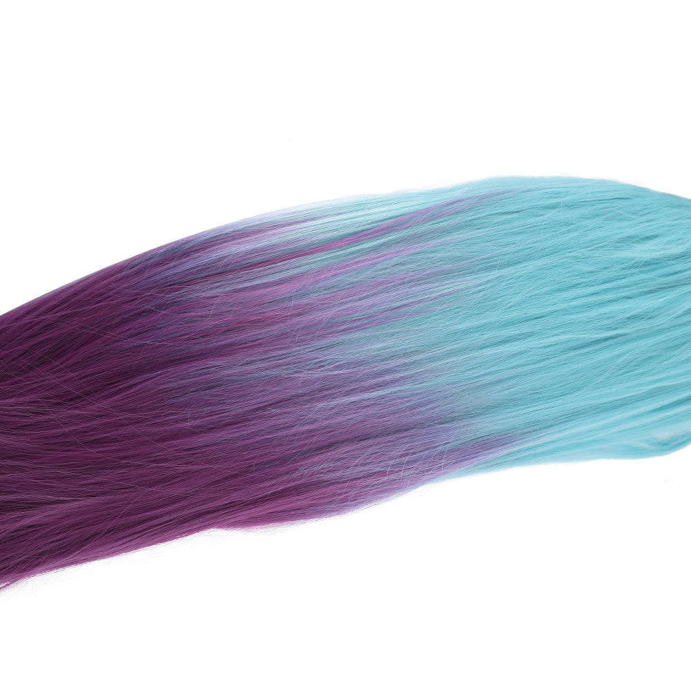 League of Legends LOL Spirit Blossom Riven Silber Lila Cosplay Perücke