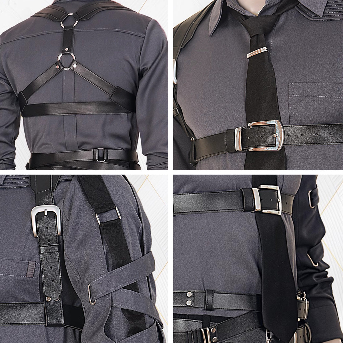 【 In Stock 】Love and Deep Space Zayne Xavier Rafayel Sylus Precise Control Dark Silver Cosplay Costume