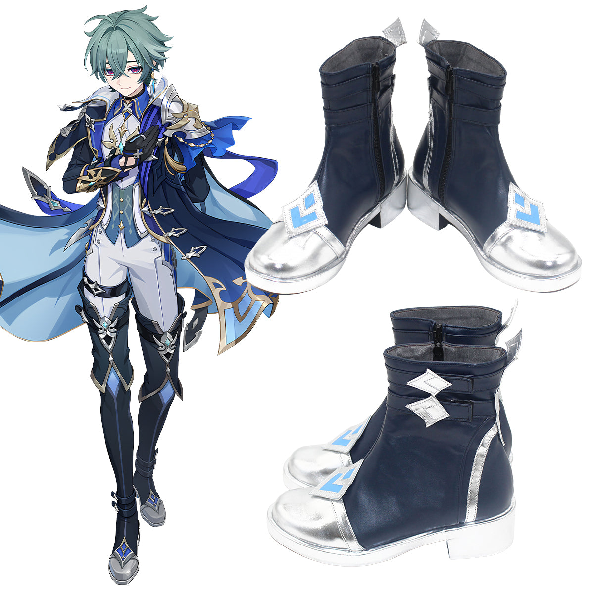 Genshin Impact Lohen Cosplay Shoes – Gcosplay