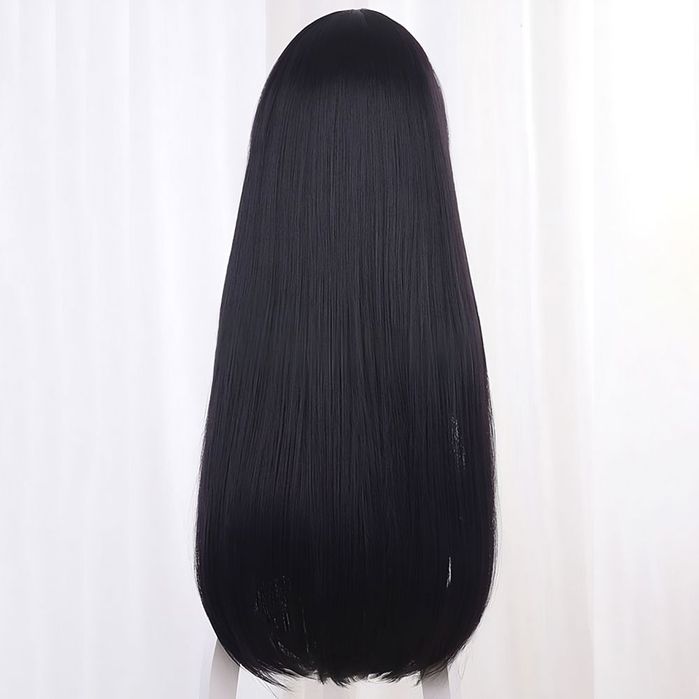 Hell's Paradise Jigokuraku Touma Aza Schwarze Cosplay-Perücke