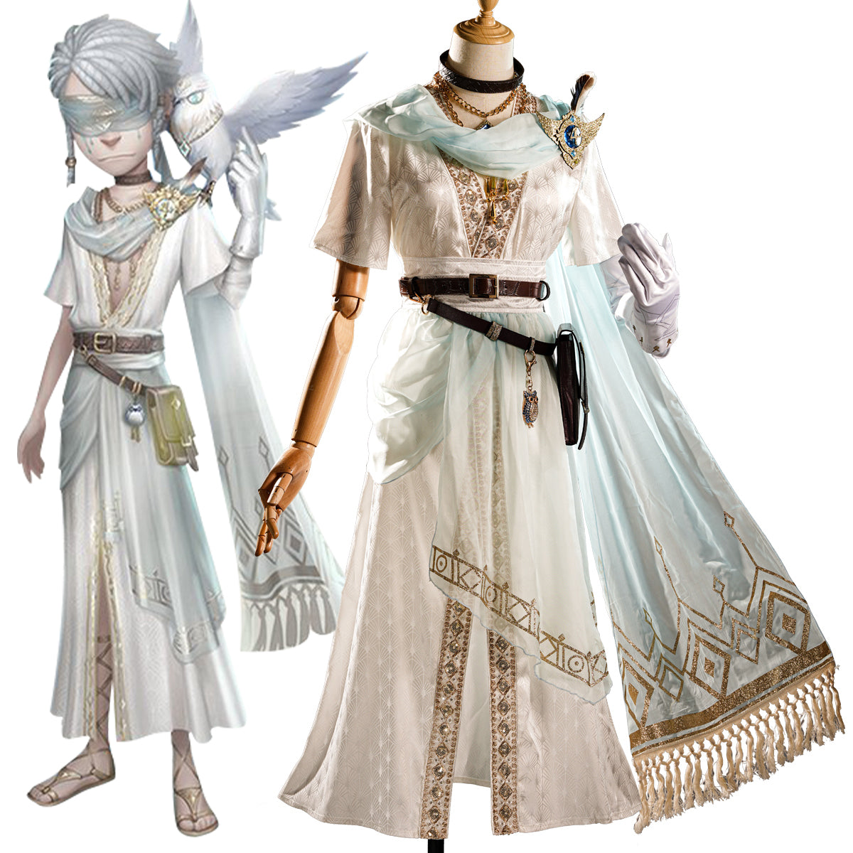 Identity V Seer Eli Clark White Cosplay Costume – Gcosplay