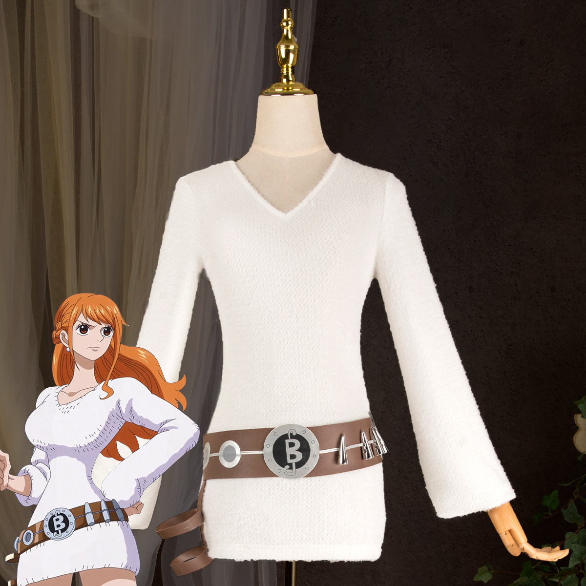 One Piece Nami White Dress Cosplay Costume – Gcosplay One Piece Nami White Dress Cosplay Costume – Gcosplay