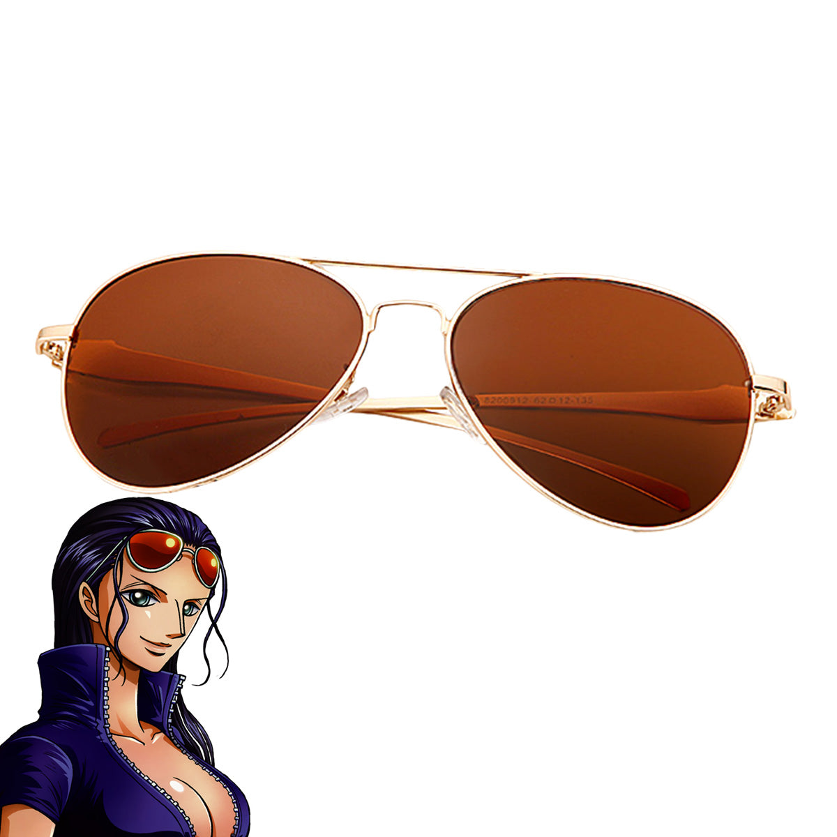 one piece goggles One Piece Nico Robin Glasses Cosplay Accessory Prop – Gcosplay