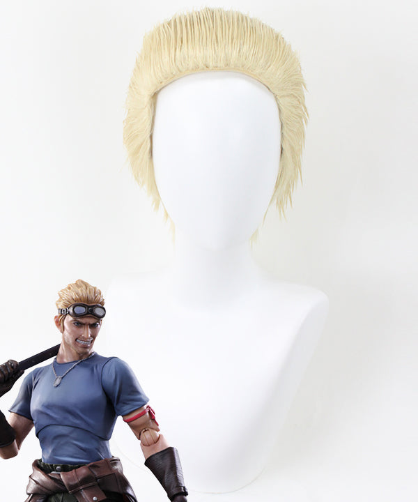 Final Fantasy VII Cid Highwind Golden Cosplay Wig