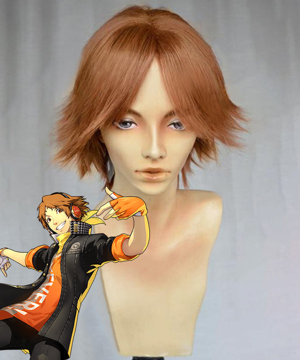Persona 4 Yosuke Hanamura Brown Cosplay Wig