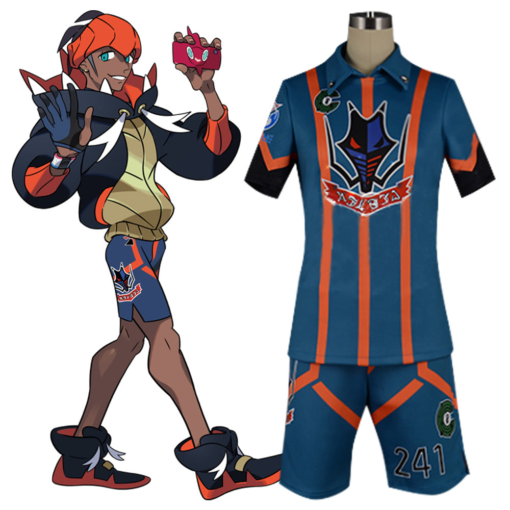 PM Sword and Shield Raihan Hammerlocke's Gym Cosplay Costume