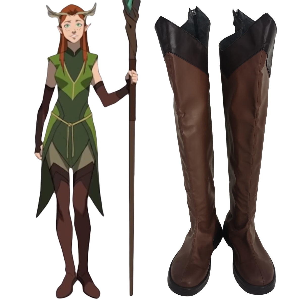 The Legend of Vox Machina Keyleth of the Air Ashari Shoes Cosplay