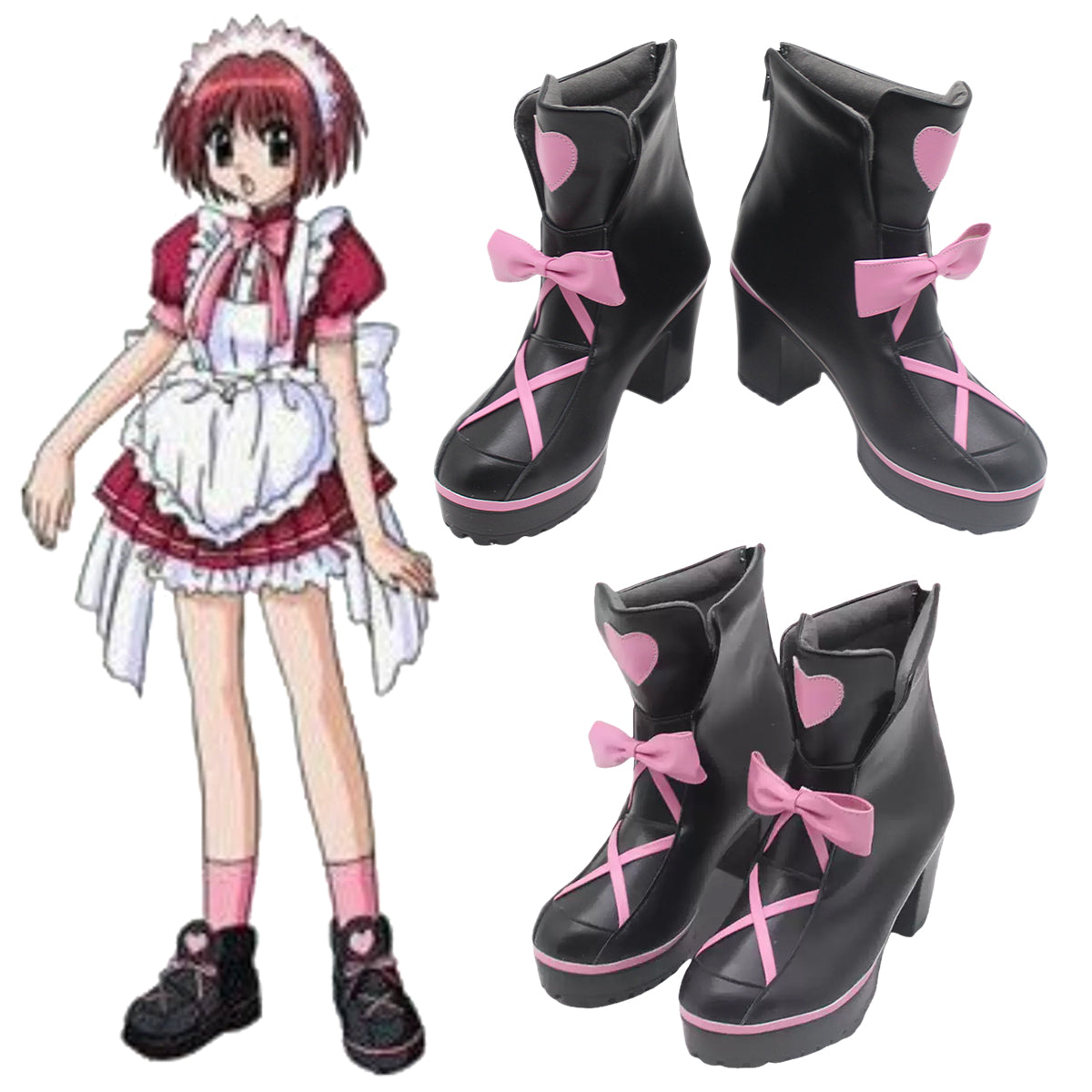 Tokyo Mew Mew Ichigo Momomiya Black Cosplay Shoes – Gcosplay