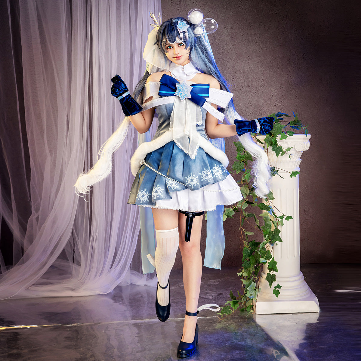 Vocal Idol Snow Virtual Girl 2025 Cosplay Costume – Gcosplay Vocal Idol Snow Virtual Girl 2025 Cosplay Costume – Gcosplay