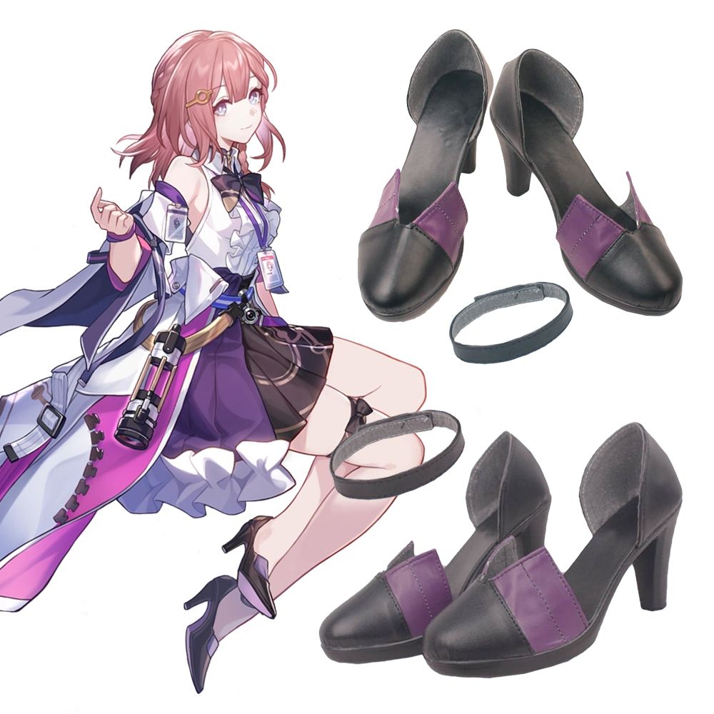 Honkai: Star Rail Asta Black Cosplay Shoes – Gcosplay