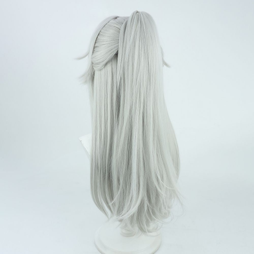 Peluca cosplay de plata Honkai: Star Rail Jing Yuan