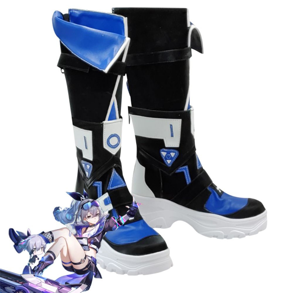崩壞：星軌銀狼黑色角色扮演靴– Gcosplay