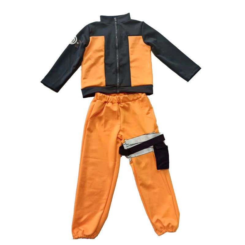 Taglia bambino Taglia bambini Giovane Uzumaki Naruto dal costume cosplay di Halloween di Naruto