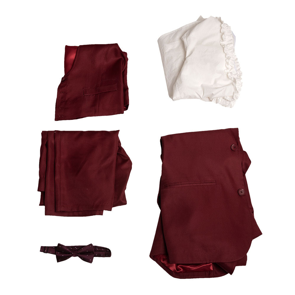 Beetlejuice Betelgeuse Halloween Red Cosplay Costume