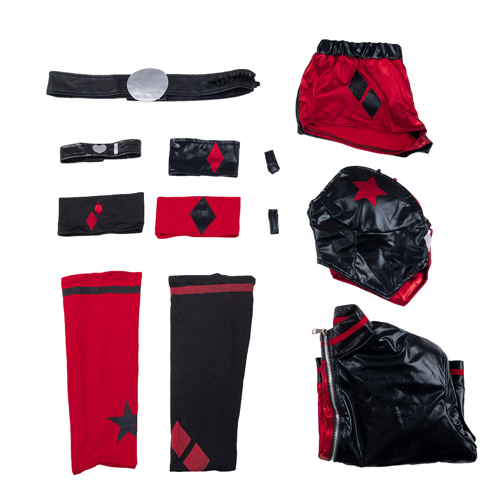 DC 漫畫紅白黑:小丑女角色扮演服裝