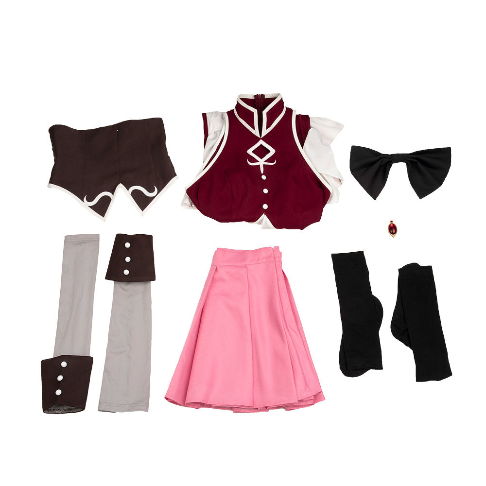 Puella Magi Madoka Magica Kyoko Sakura Cosplay Costume