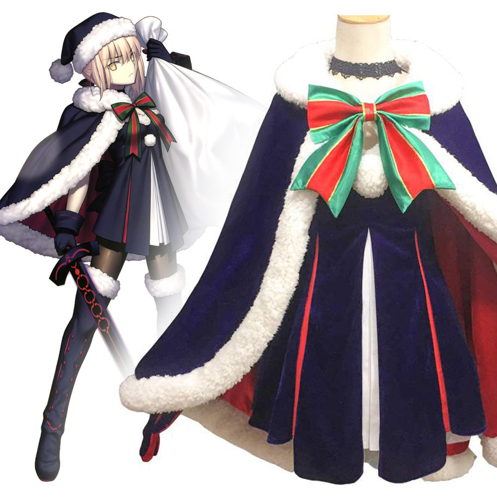 Fate Grand Order Saber Christmas Cosplay Costume – Gcosplay
