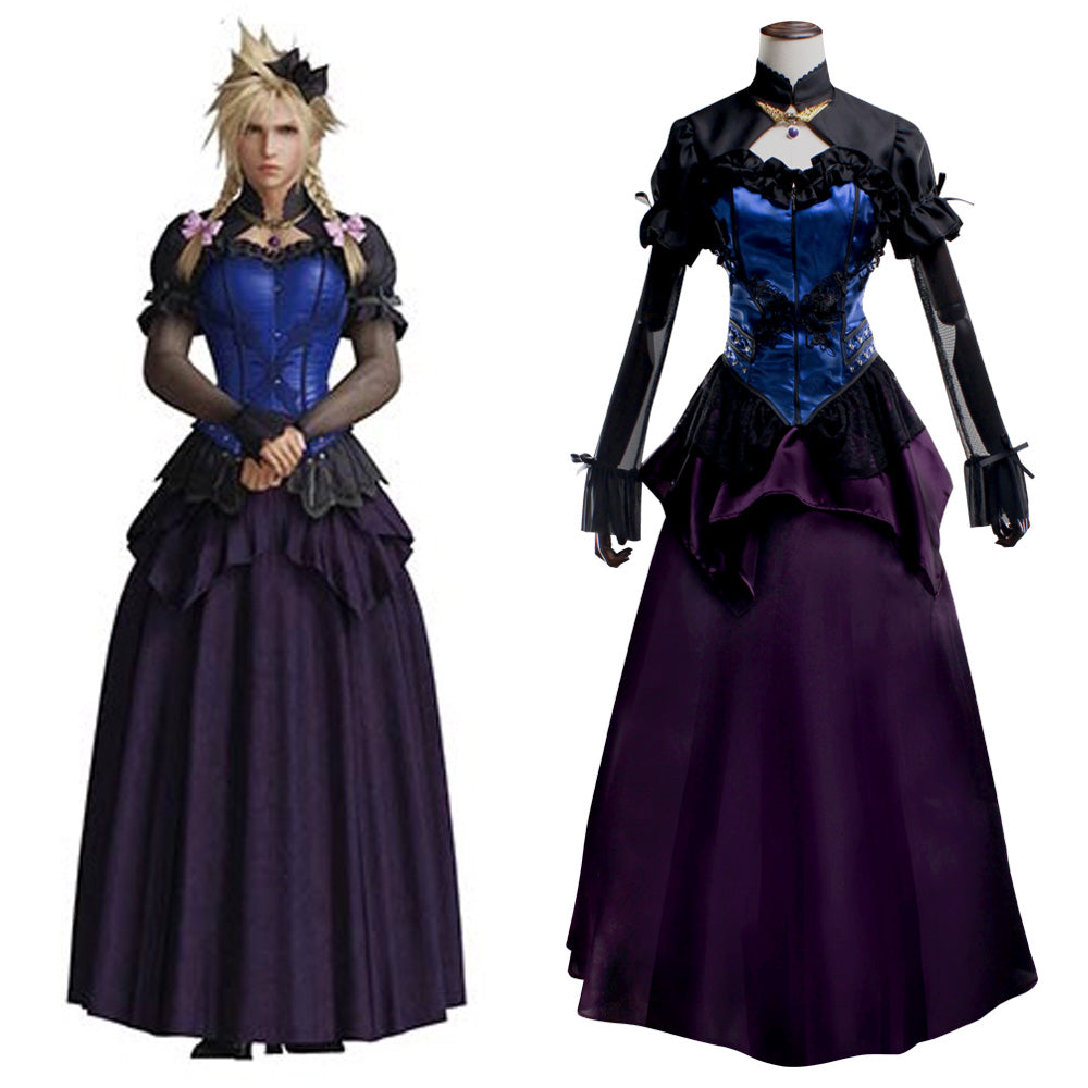 Final Fantasy VII Remake Cloud Strife Girl Ver2 Cosplay Costume – Gcosplay