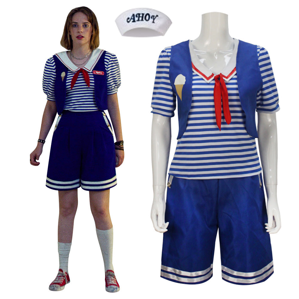 Stranger Things Season 3 Scoops Ahoy Robin Cosplay Costume Gcosplay stranger-things-season-3-scoops-ahoy-robin-cosplay-costume-gcosplay