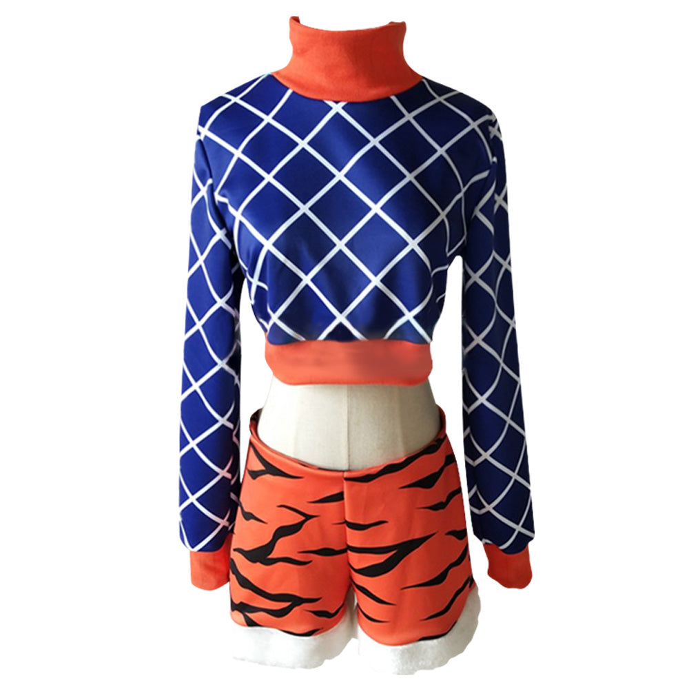 JoJo's Bizarre Adventure: Vento Aureo Golden Wind Guido Mista Female Cosplay Costume